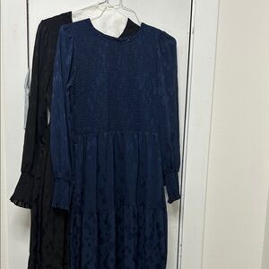 Chic Navy Blue & black Midi Dresses